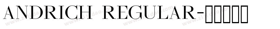 Andrich Regular字体转换